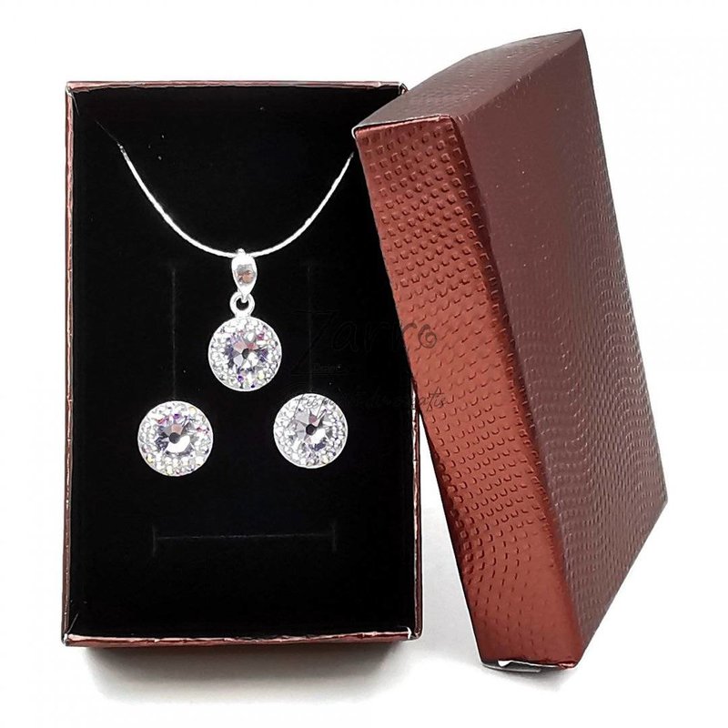 Set Pave unicat cristale Swarovski si Argint 925